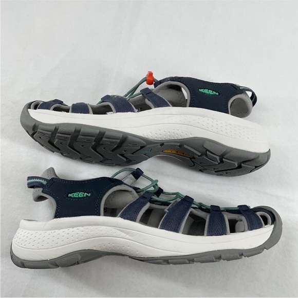 New Keen Astoria West Women’s Sandle Navy/Beveled Glass Size 9.5 - Picture 6 of 8